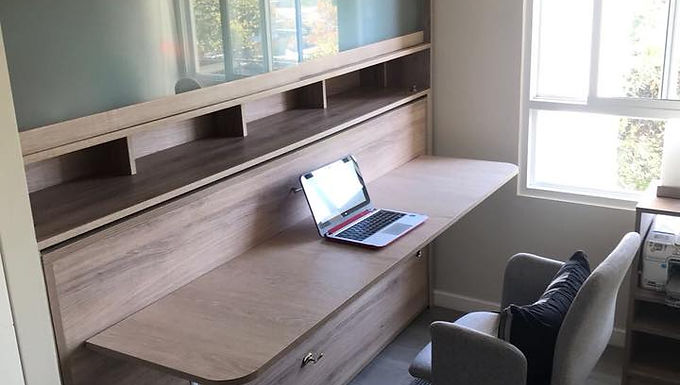 Cama Escritorio Abatible Mueble Superior