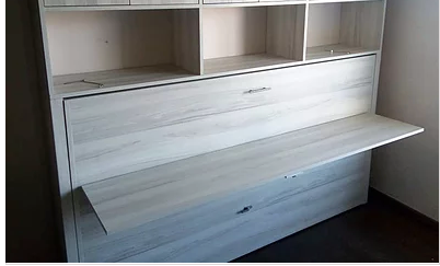 Cama escritorio abatible 1 plaza | camasplegables