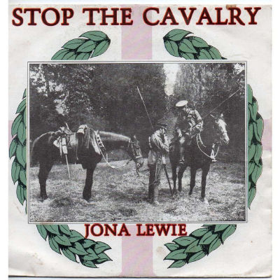 Image of Jona Lewie's Stop the Cavalry single cover.