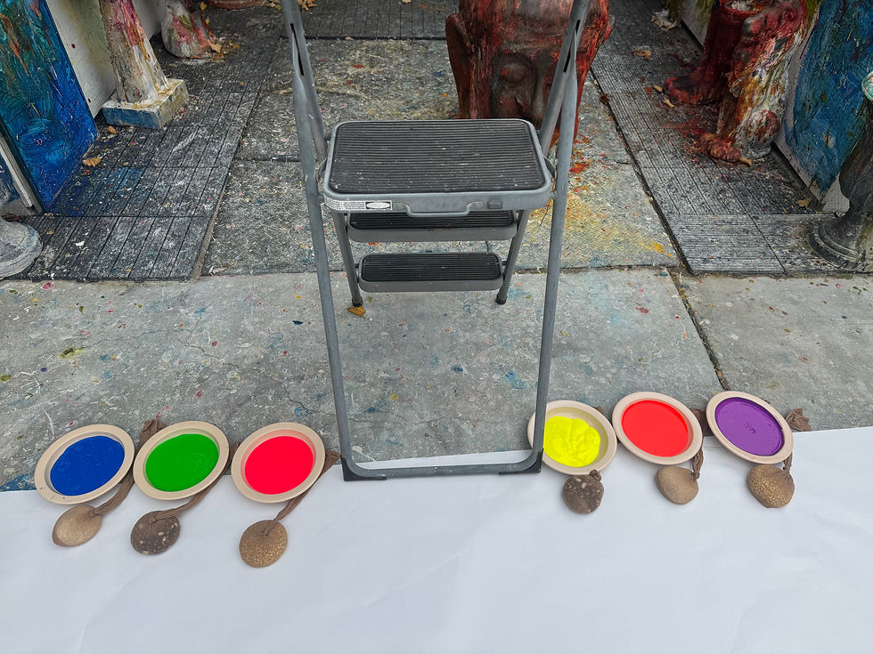 Nylon Splat Painting 