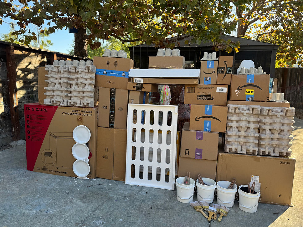 Haunted Mansion Made of Cardboard
