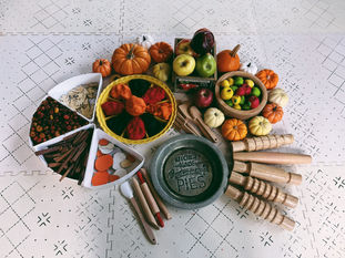 Fall Pie Play-Dough with Loose Parts