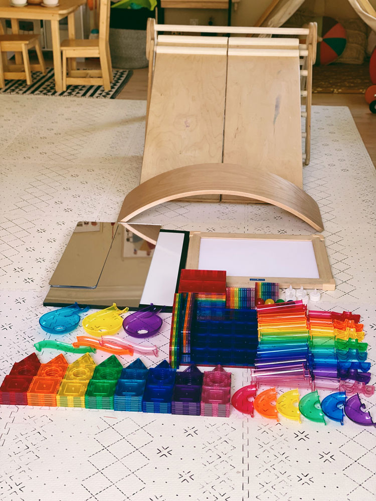 Invitation to Build with Picasso Tiles Six Ways