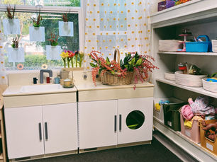 Spring Time Coffee Shop Dramatic Play Corner