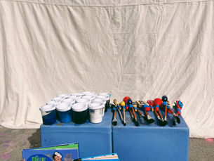 Invitation to Paint the Blues with Musical Paint Brushes