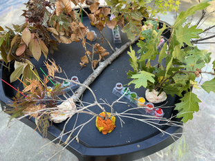 Invitation to Paint 3-D Fall Leaf Sculptures