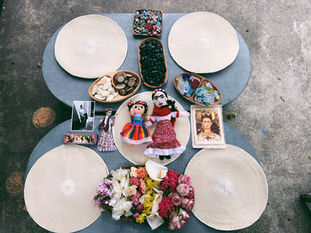 Invitation to Create Frida Kahlo Nature Portraits with Loose Parts