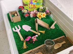 Kamala and Maya's Big Idea Small Play World Sensory Bin