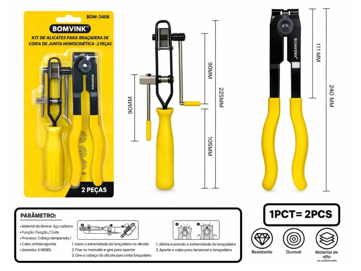 Alicate homocinetica BOM-3406