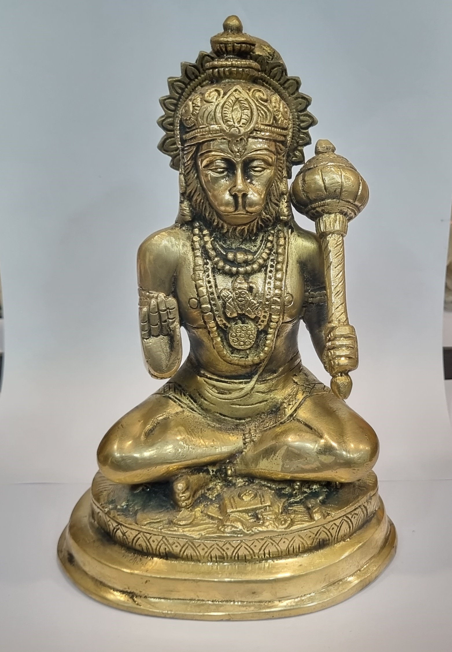 Hanuman Ji Sitting in Meditating Posture Bajrangbali Statue