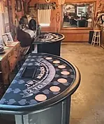 Blackjack rentals at a casino party for a birthday