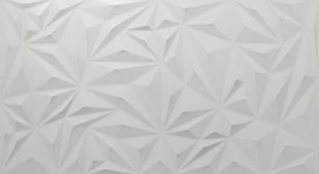 Revestimento Incopiso 31,5x57 RT60178, branco em desenho alto relevo piramides