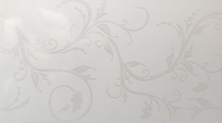 Revestimento 32x58 Bellacer HD40055, fundo branco com tribais em cinza