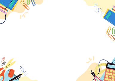 Blue Yellow and White Playful School Page Border Poster (Landscape).png