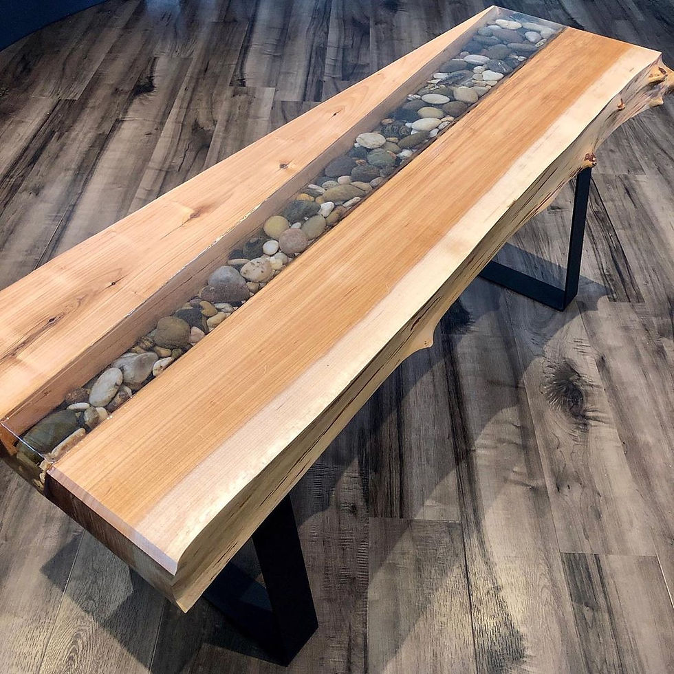 River Bench With A FIsh