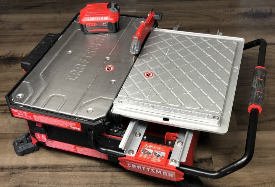 Cordless Craftsman Wet Tile Saw Review