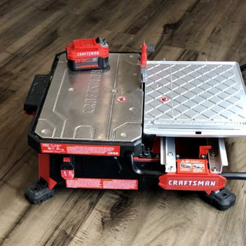 Cordless Craftsman Wet Tile Saw Review