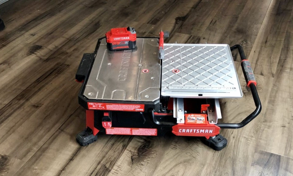 Cordless Craftsman Wet Tile Saw Review