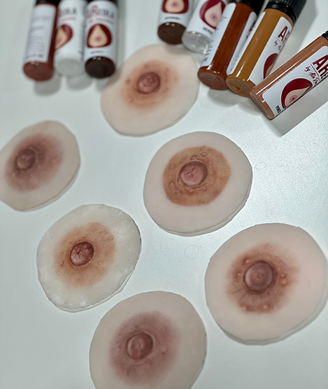 Areola Reconstruction Tattoo – “Close-up of natural-looking areola tattoo created after breast reconstruction surgery.”