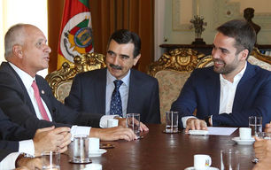 Presidente Marcelo Medeiros visita o governador Eduardo Leite