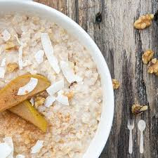 Poached Pear Porridge