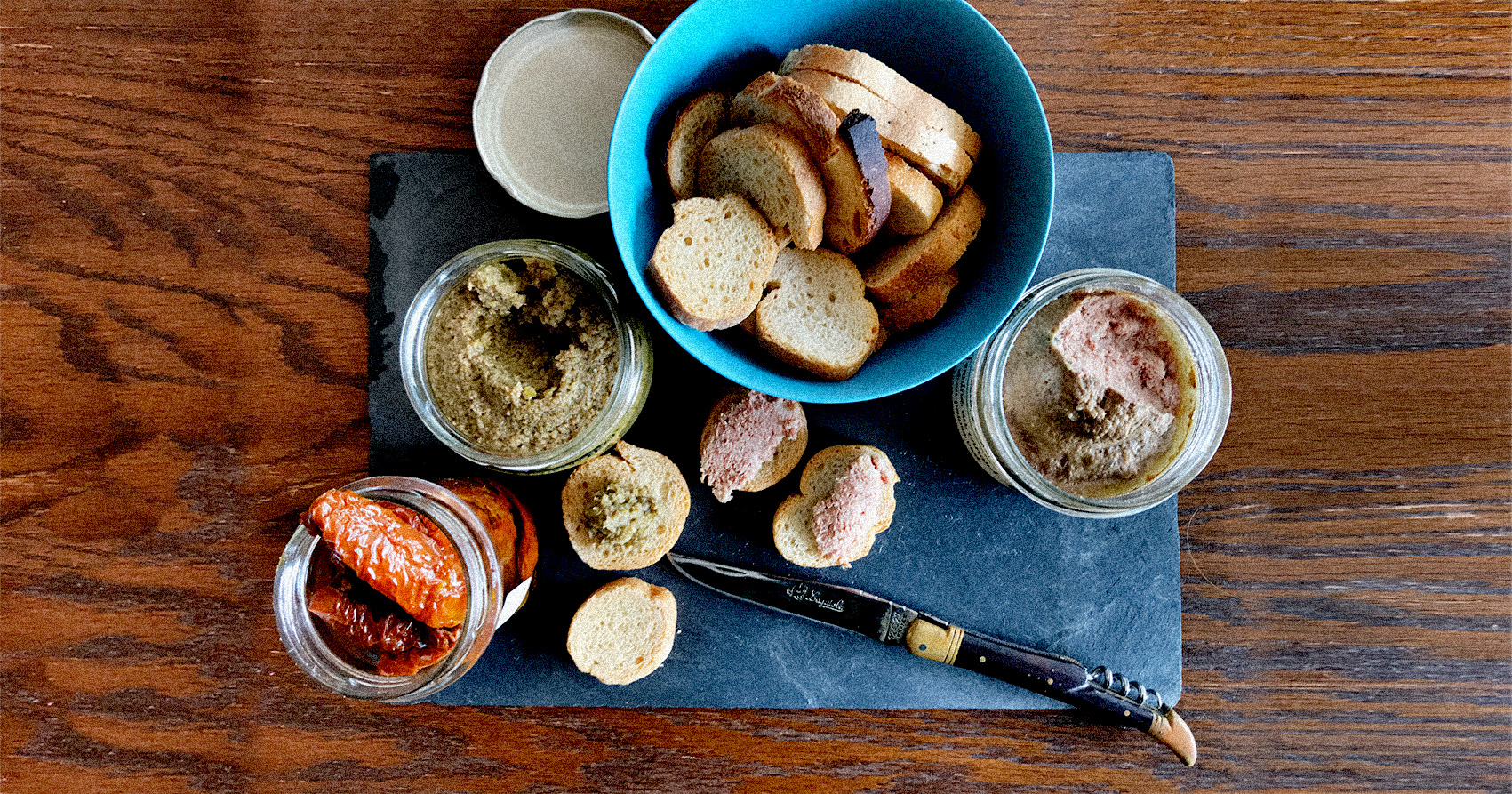 Arranged Food and Objects
