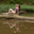 woman in creek photo