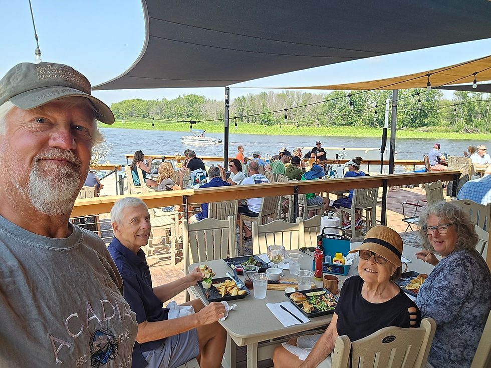 Gary and Lynn out for lunch.