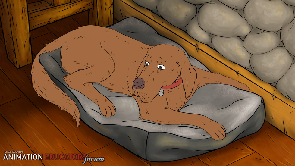 "The Amulet" Animated Short - Still from Kitchen Scene of Dog