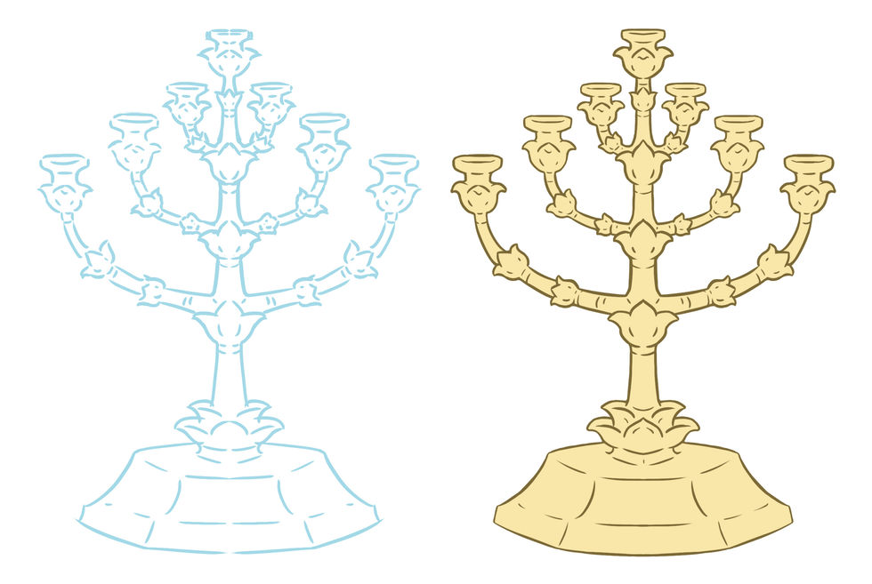 Gold Brew Series - Updated Asenath Lampstand Illustration