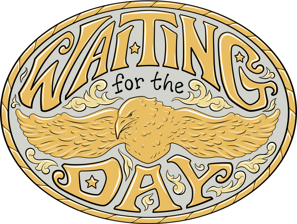 "Waiting For The Day" - Gold Logo Design for Cover Art & Promotion (initial colors)