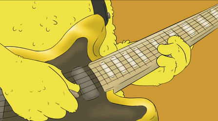 Sean's Guitar Close-Up in Concert Scene