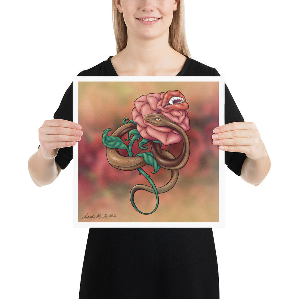 "When You Knew Me" Merch - "Rose Colored" Art Print