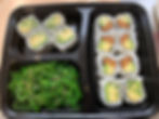 B12: Avocado Inari Roll Avocado cucumber Roll (素) 素卷便当
