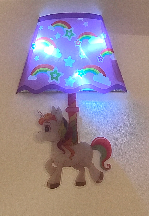unicorn led wall sticker