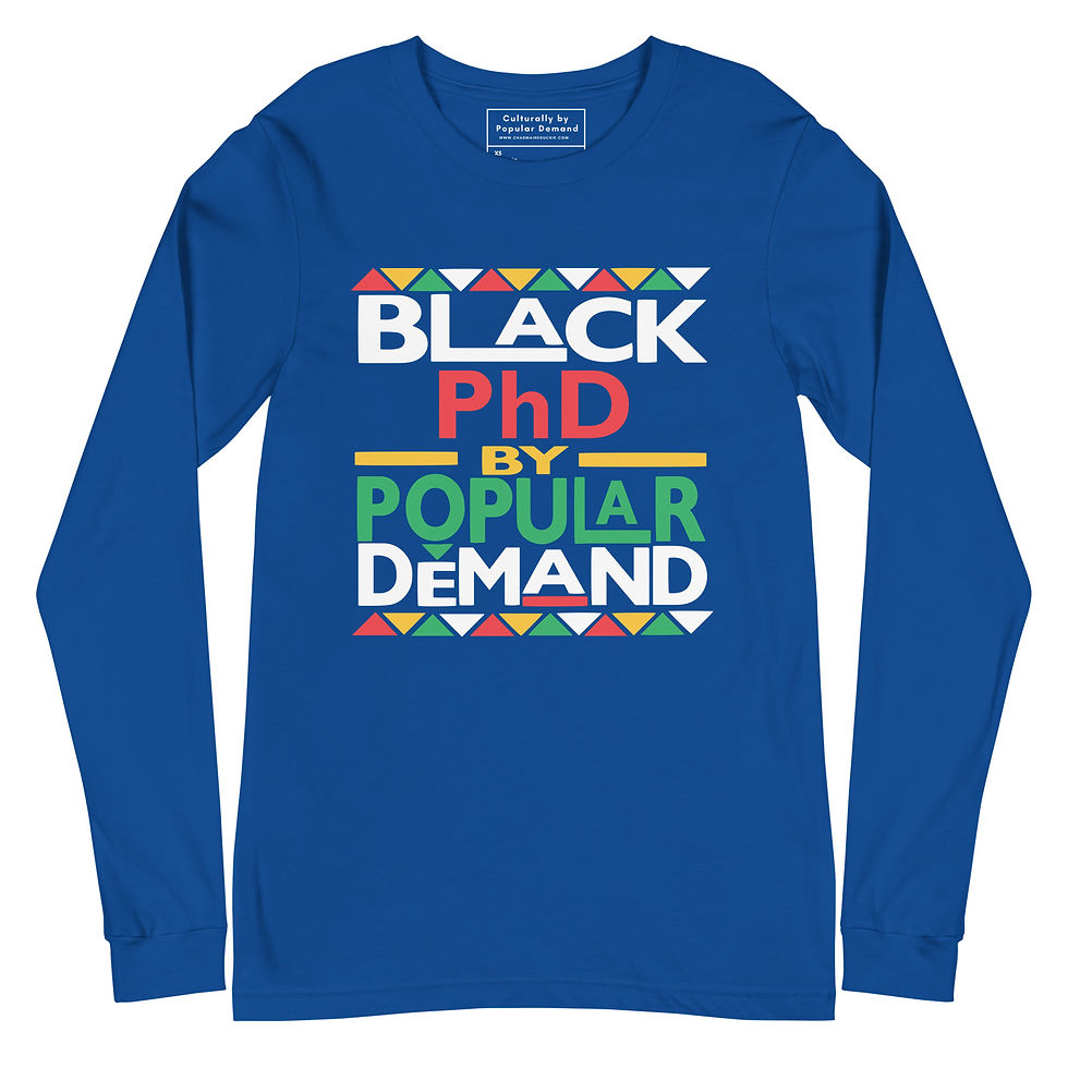 Thumbnail: Black PhD - Unisex Long Sleeve