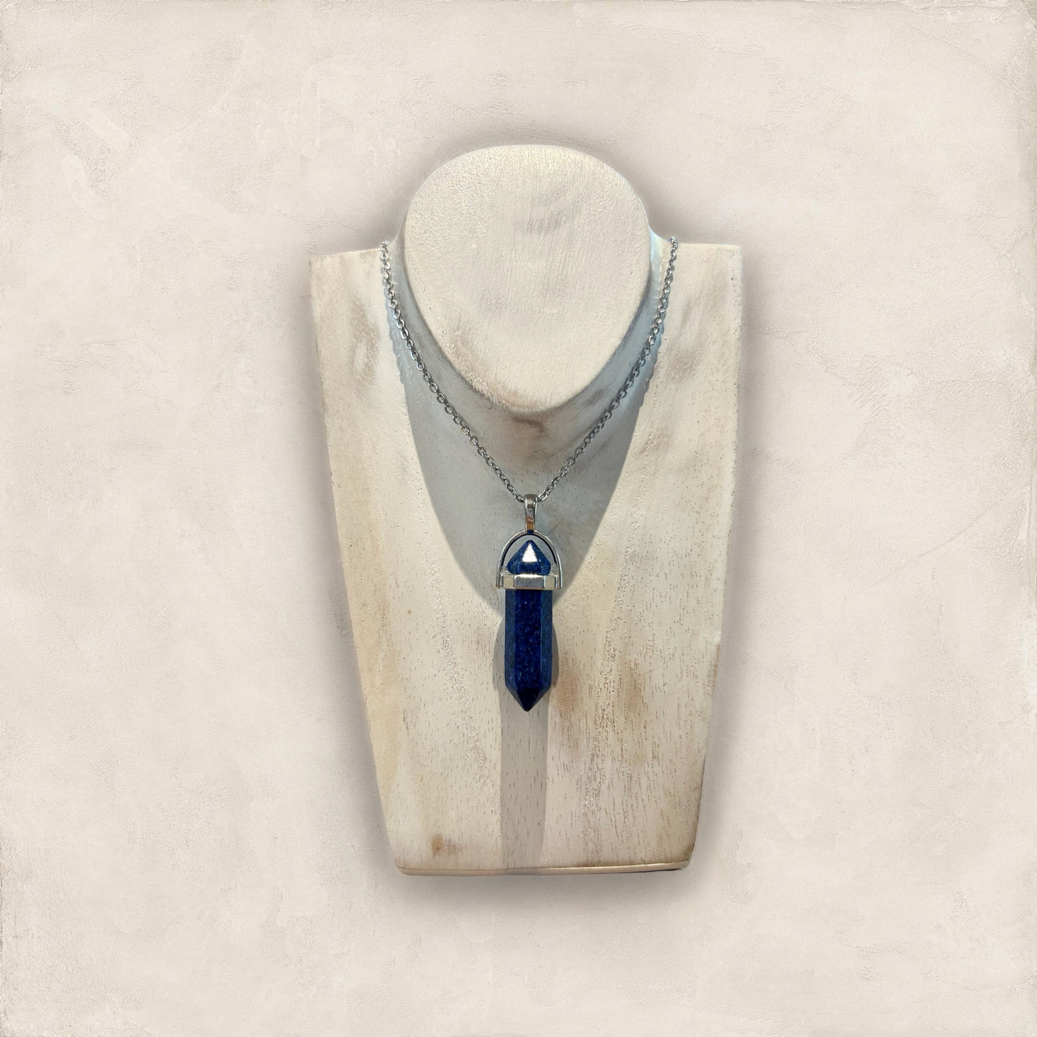 Pendentif lapis lazuli pointe
