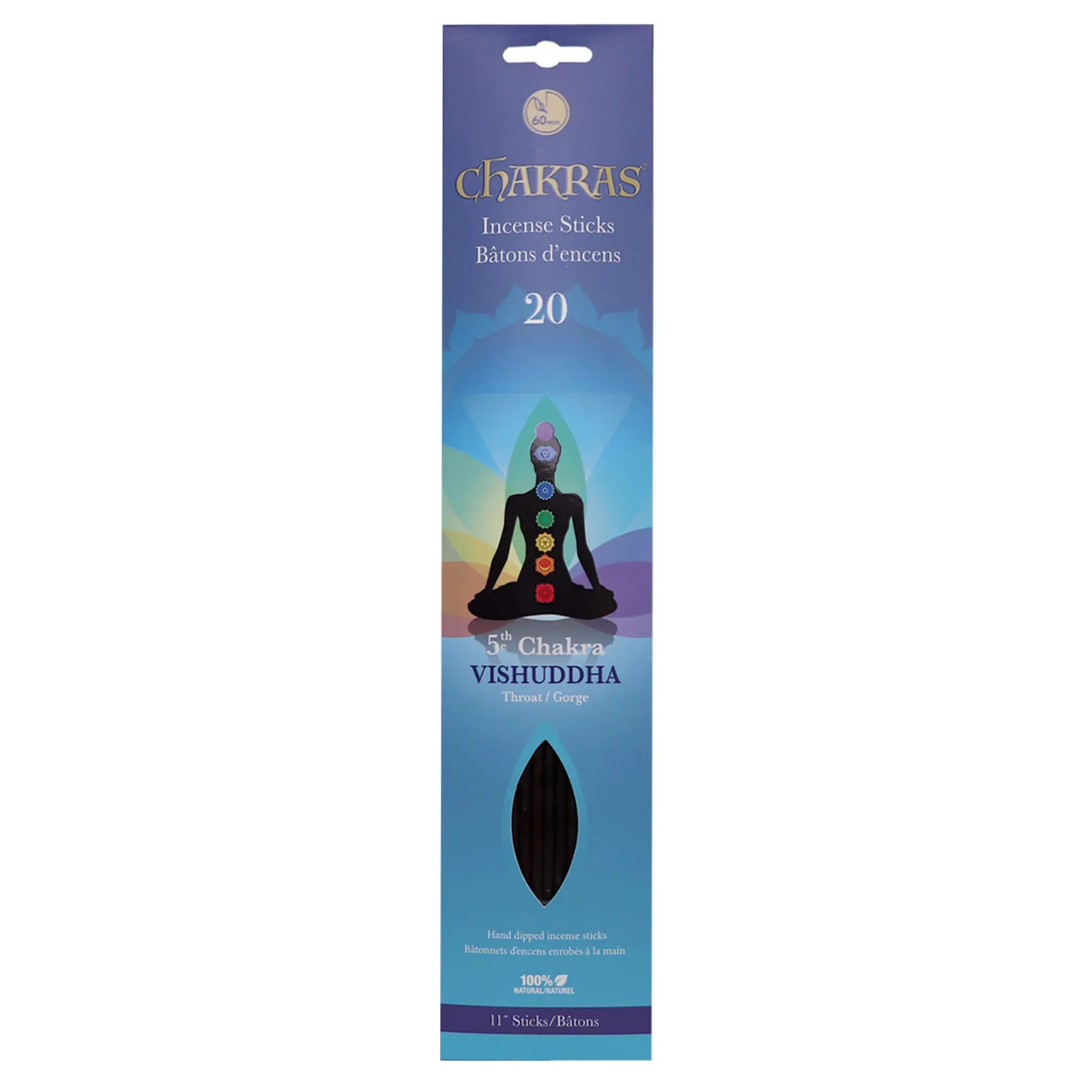 Encens Chakra - Vishuddha / Chakra de la gorge (bâtons)