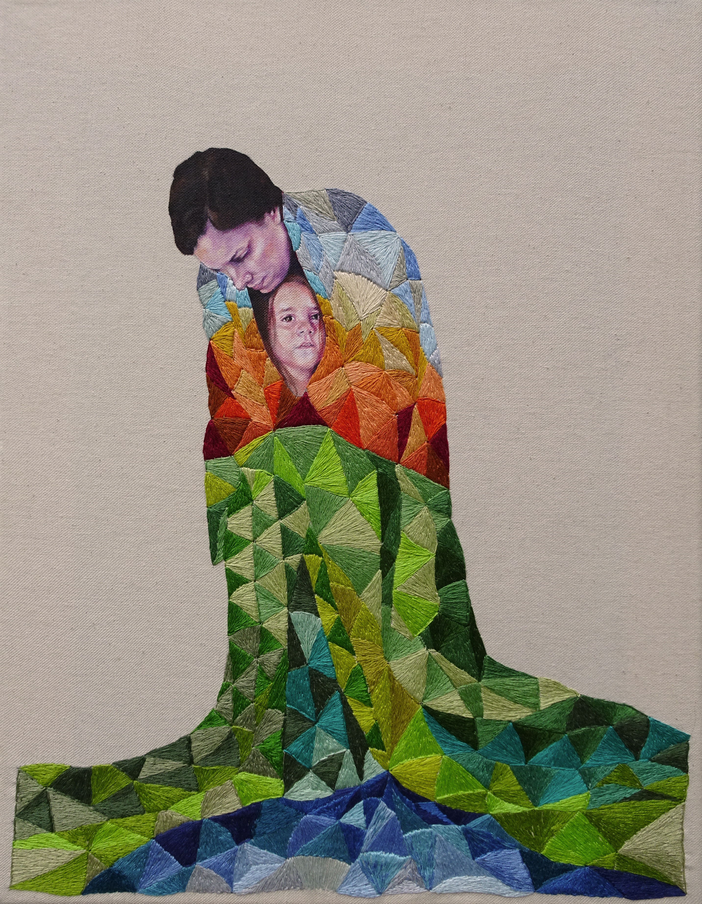 Mother & Child in Blankets