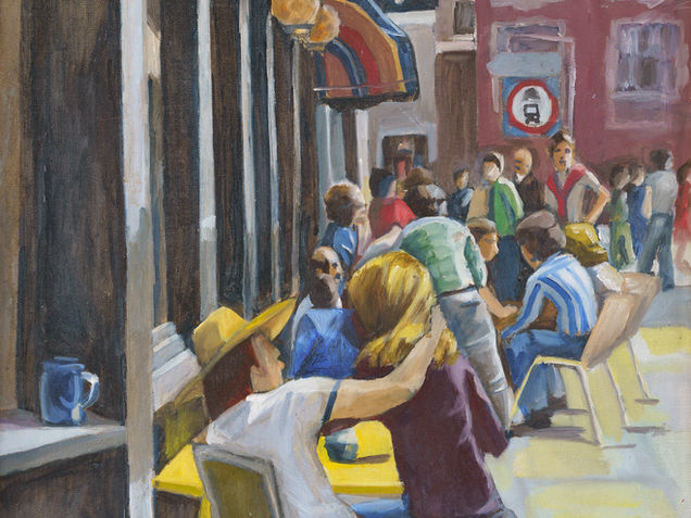 Figurative painting by Barbara Romain — expressive portraits and figure studies in acrylic and oil