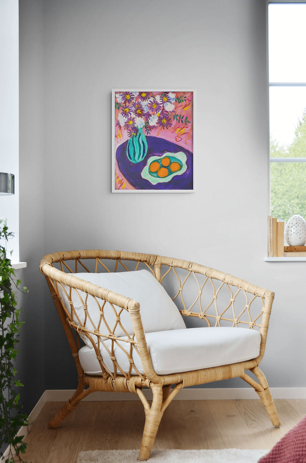 Thumbnail: "Confronting Orange" — Museum Framed Print