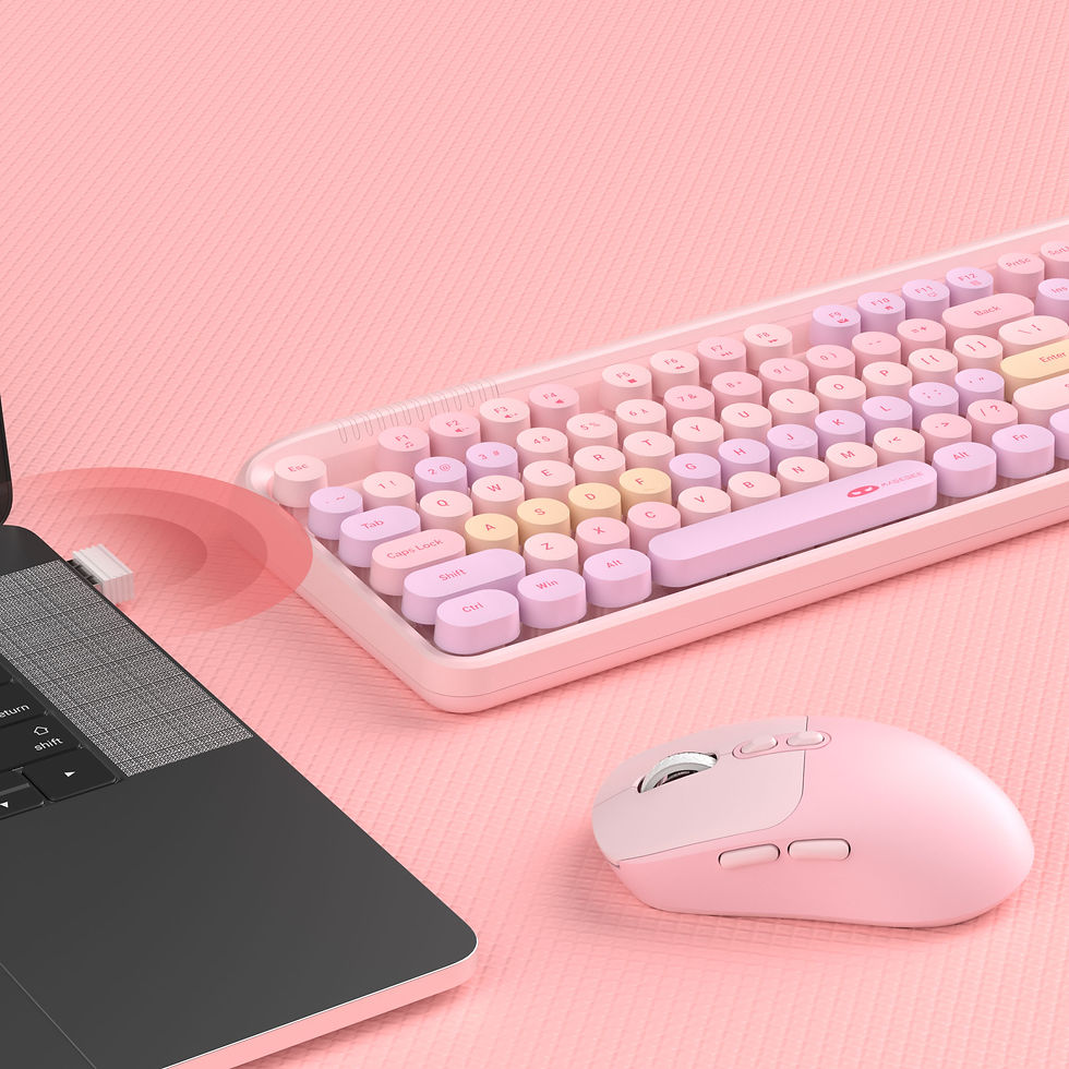 Thumbnail: MageGee V920 Wired Game Keyboard Wireless Three DPI Adjustable Mouse Set 104 Key
