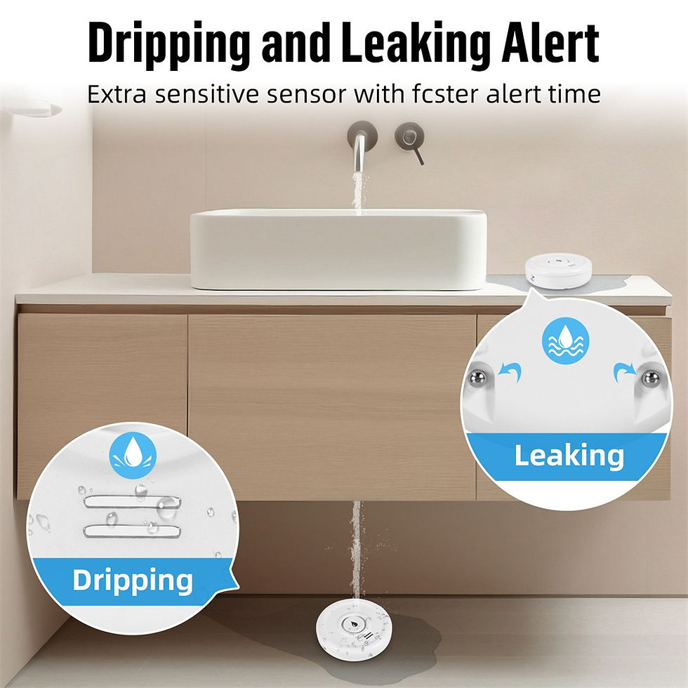 Miniatura: Fuers Water Leakage Detector Smart Home Alarm Tuya Smart Water level Sensor Home