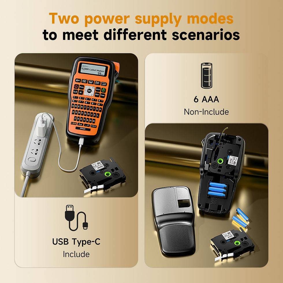 Miniatura: Industrial Label Printer E1000 PRO Portable Heat Shrink Tube Label Printer Compa