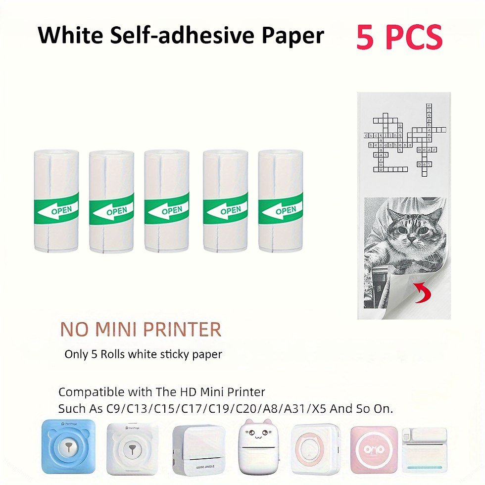 Miniatura: Thermal Mini Printer, Portable Inkless Sticker Maker,Bluetooth Free Cut Small Po