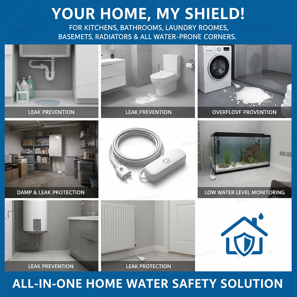 Miniatura: Tuya Zigbee Water Leak Sensor Flood Leakage Detector Smart Life Security Alarm A