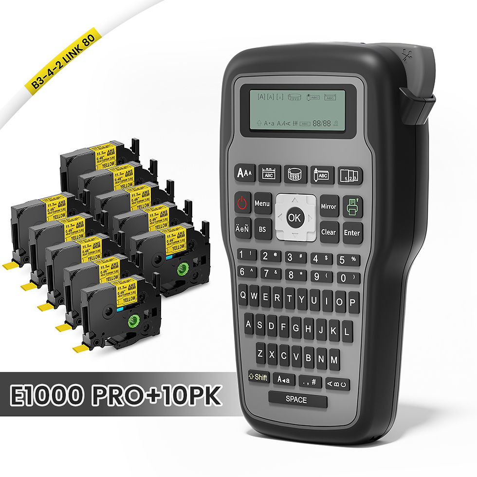 Miniatura: Industrial Label Printer E1000 PRO Portable Heat Shrink Tube Label Printer Compa