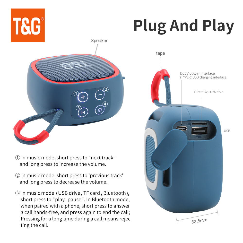 Bluetooth Speaker Mini Portable Wireless Powerful Speakers TWS BT 5.3 Sound Box