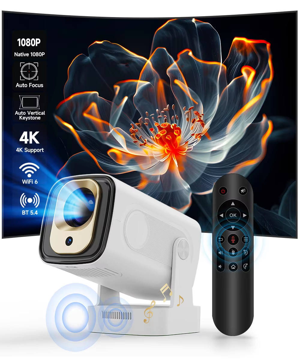 Magcubic HY310 1080P 330ANSI Android11 Mini Projector Auto Focus 4K Native 5W Sp