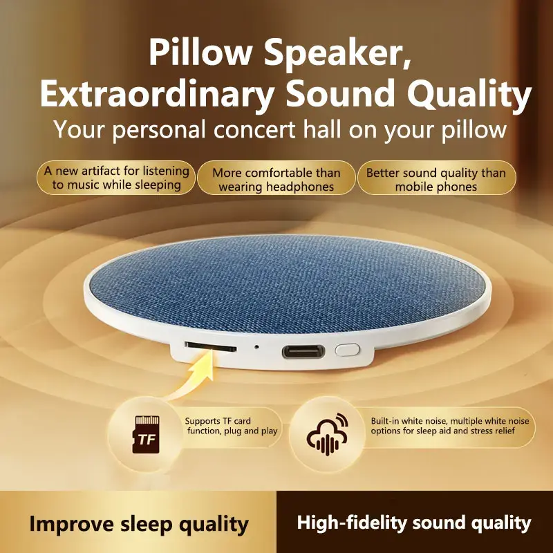 Miniatura: Lenovo Under Pillow Sleep Speaker Bluetooth5.4 Hi-Fi Dynamic Sound Wireless Musi